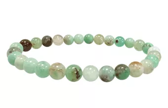 Pulsera crisoprasa A cuentas de 6mm