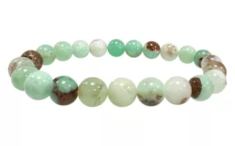 Pulsera con Crisoprasa A perlas 8mm
