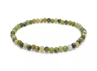 Pulsera de Crisoprasa Limón AB Perlas 4 mm