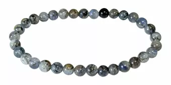 Pulsera de cianita azul natural con cuentas de 5,5 mm