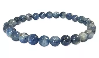 Pulsera de Cianita Azul Natural con cuentas de 6-7mm