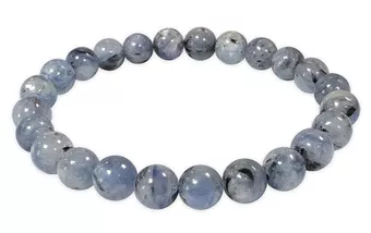 Pulsera de Cianita Azul Natural AB cuentas de 7.5-8.5mm