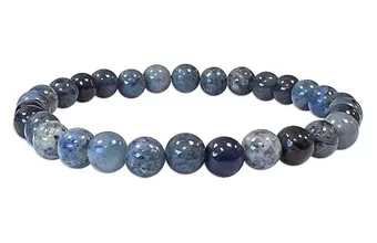 Pulsera de dumortierita cuentas A 6.5-7mm