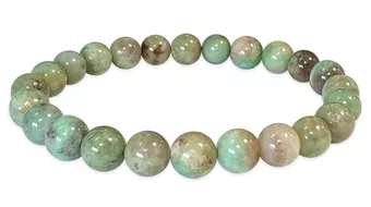 Cuentas de pulsera de esmeraldas AA 7.5-8.5mm