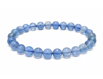 Pulsera de Fluorita Azul AA cuentas 6-7mm