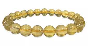 Pulsera de Fluorita Amarilla AAA cuentas 8-9mm