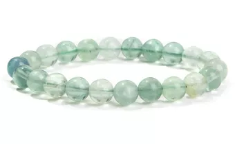 Pulsera de Fluorita Verde A cuentas 8mm