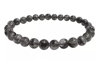 Pulsera de cristal Herkimer A cuentas de 5,5-6,5 mm