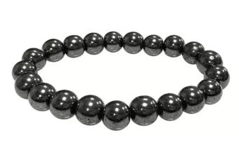 Pulsera de Hematita A cuentas de 10mm