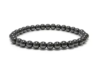 Pulsera de Hematita A Perlas 6 mm