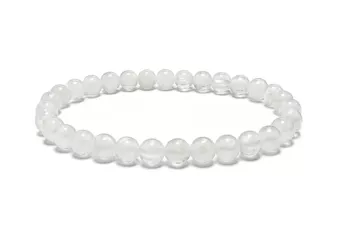 Pulsera de Jade Blanco A Perlas 6 mm