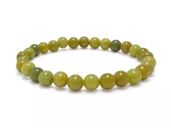 Pulsera de Jade de Canadá A Perlas 6 mm