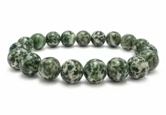 Pulsera de Jade Verde AB cuentas de 10mm