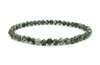 Pulsera de Jade Verde AB Perlas 4 mm