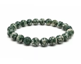 Pulsera de Jade Verde AB con Cuentas de 8mm