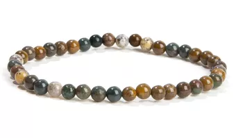 Pulsera Jaspe Océano Con Cuentas De 4mm
