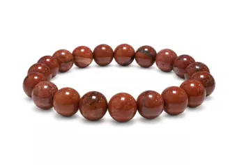 Pulsera de Jaspe Rojo AB cuentas 10mm