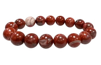 Pulsera de Jaspe Rojo AB cuentas 12mm