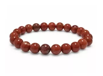 Pulsera de Jaspe Rojo AB cuentas 8-9mm