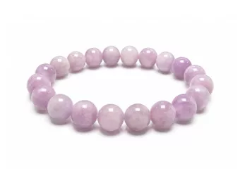Pulsera de Kunzita A+ Cuentas de 10-11 mm