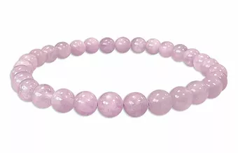Pulsera de kunzita con cuentas AA de 5,5 mm