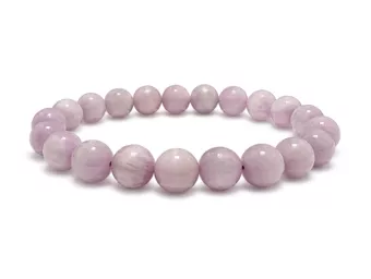 Pulsera de Kunzita A+ Cuentas 9–10 mm