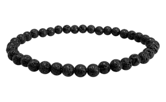 Pulsera de Piedra de Lava AB cuentas 4-5mm