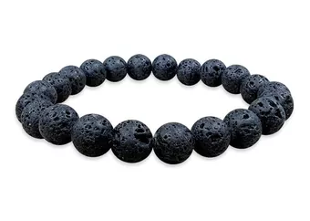 Pulsera de Piedra de Lava AB cuentas 8mm