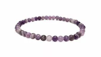 Pulsera de Lepidolita A con Cuentas de 4-5mm