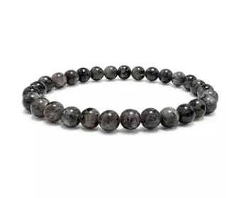 Pulsera de Larvikita Calidad A Perlas 6-7mm