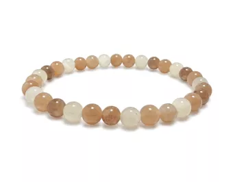 Pulsera de Piedra de Luna Multicolor AB cuentas 6mm