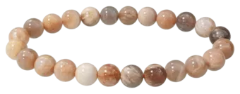 Pulsera de Piedra de Luna Multicolor AB cuentas 8-9mm