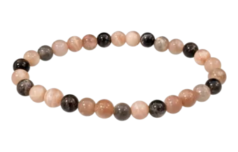 Pulsera de Piedra de Luna Multicolor Oscura A cuentas 6-7mm