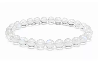 Pulsera de Piedra de Luna Blanca Peristerita AA cuentas 6-7mm