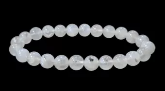 Pulsera de Piedra de Luna Blanca Peristerita A cuentas 7-8mm