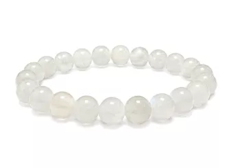 Pulsera de Piedra de Luna Blanca Peristerita AA cuentas 8mm