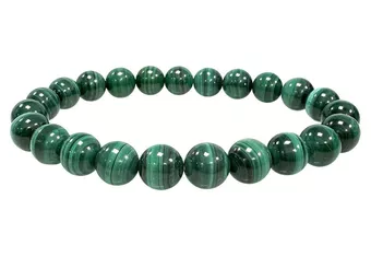 Pulsera de Malaquita Clara AAA cuentas 8-9mm