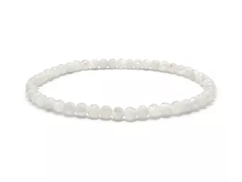 Pulsera de Nácar Blanco A Perlas 4 mm