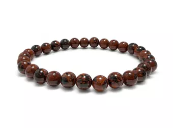 Pulsera de Obsidiana Caoba A cuentas de 6mm