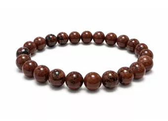 Pulsera de Obsidiana Caoba A Cuentas de 8-9 mm