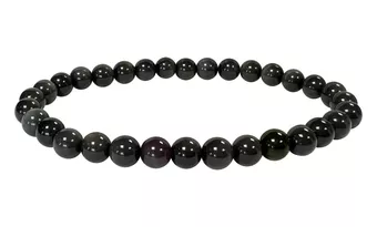 Pulsera de Obsidiana Ojo Celeste Rainbow AA cuentas de 6mm