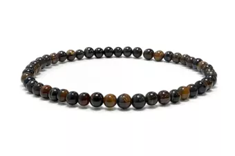 Pulsera de Ojo de Halcón AB Perlas 4 mm
