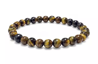 Pulsera de Ojo de Halcón AB cuentas de 6mm
