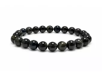 Pulsera de Ojo de Halcón AA Cuentas de 8 mm