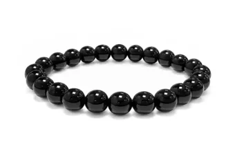 Pulsera de Ónix Negro A cuentas 8mm