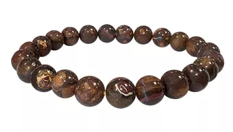 Pulsera de Ópalo Boulder A cuentas 7-8mm