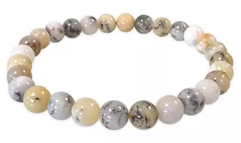 Pulsera de Ópalo Dendrítico A cuentas de 6-7mm