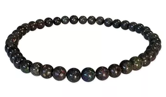 Pulsera de Ópalo Negro AA cuentas 4-5mm