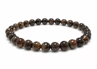 Pulsera de Ópalo Negro AB cuentas de 6-7mm