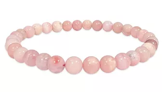 Pulsera de Ópalo Rosa A cuentas 5-6mm